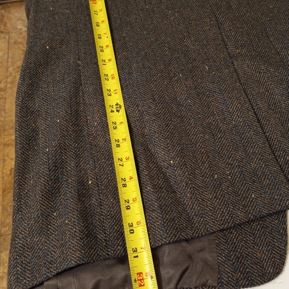 CHRISTIAN Brothers Sports Jacket Blazer Gray Speckled Wool Herringbone Tweed 46L - Picture 9 of 12